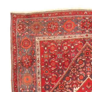 Hamadan - 200x127cm Rot - Naturfaser - 127 x 1 x 200 cm