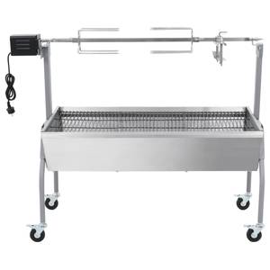 Rôtissoire pour barbecue Argenté - Métal - 129 x 101 x 55 cm