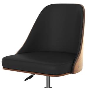 Chaise de bureau Georges Noir - Bois massif - 47 x 89 x 48 cm