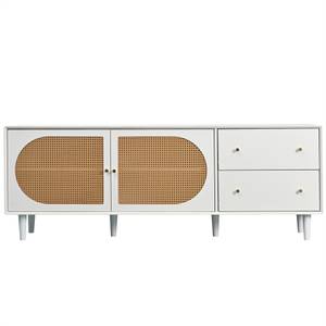 TV-Schrank Einfacher,eleganter Stil Ⅰ Weiß - Holzwerkstoff - Holz teilmassiv - 40 x 45 x 175 cm