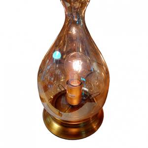 Lampe à poser en verre fumé transparent Verre - 20 x 46 x 20 cm