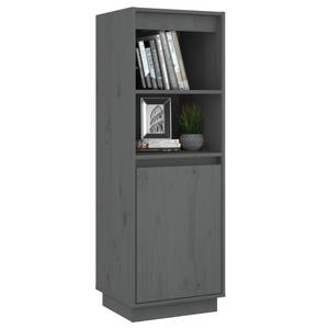 Highboard DE4844 Grau - Massivholz - 34 x 110 x 37 cm