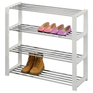 Etagère à chaussures ARINA Blanc - Hauteur : 64 cm