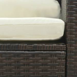 Garten-Lounge-Set 3003524 (5-teilig) Braun - Metall - Polyrattan - 40 x 48 x 74 cm