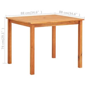 Esstisch 299499 Braun - Massivholz - Holzart/Dekor - 88 x 74 x 88 cm