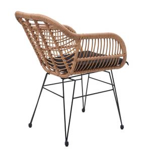 Poly-Rattan Garnitur G17 (3-teilig) Anthrazit - Braun