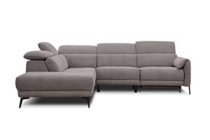 Ecksofa Scala (5-Sitzer mit Relax) Braun - Ecke davorstehend links