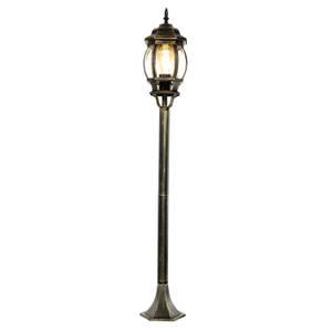 Lampe sur pied d'extérieur BREST Doré - Gris métallisé - Argenté / Gris - Gris argenté - Hauteur : 115 cm