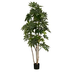 Plante artificielle Fatsia Vert - Polyrotin - 110 x 215 x 110 cm