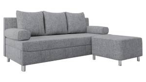 Schlafsofa Dover mit Polsterhocker Grau