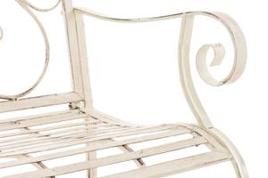 Chaises de jardin Punjab Lot de 2 Blanc crème