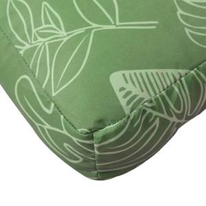 Coussin de palette (lot de 3) 3005779-3 Vert foncé - Blanc