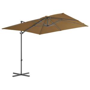 Parasol en porte-à-faux Taupe - 250 x 247 x 250 cm