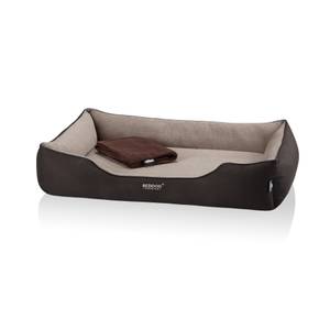 Lit orthopédique pour chien CLARA Beige - Marron - 75 x 25 x 110 cm