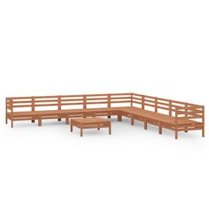 Ensemble de salon de jardin Marron - Bois massif - Bois/Imitation - 64 x 29 x 64 cm