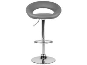 Tabouret de bar PEORIA Gris - Argenté