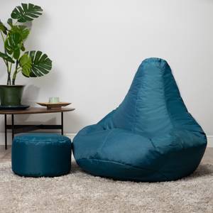 Recliner Gaming Sitzsack + Hocker Nachtblau