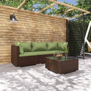 Salon de jardin (lot de 4) 3013629-7 Marron - Vert