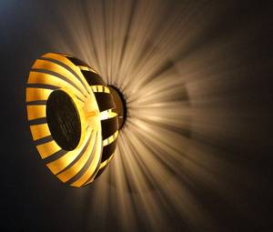 Deckenlampe FLARE Gold - Metall - 18 x 9 x 18 cm