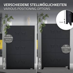 Aktenschrank abschließbar Anthrazit