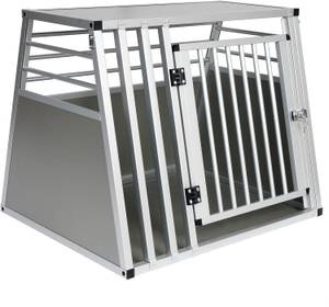 Hundetransportbox Linsley Grau - Holzwerkstoff - Metall - Kunststoff - 80 x 67 x 65 cm