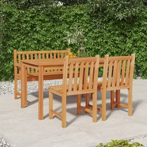 Garten-Essgruppe (4-teilig) 3157151 Braun - Massivholz - Holzart/Dekor - 80 x 77 x 140 cm