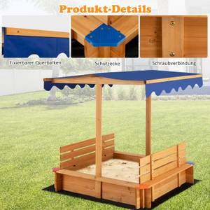 Sandkasten FE32259DE Braun - Holzwerkstoff - 121 x 121 x 121 cm