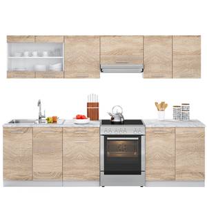 Cuisine Raul 26322 Marron - Blanc - Bois manufacturé - 270 x 60 x 60 cm