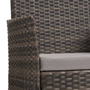 Rattan Sitzgruppe BROOKLYN Braun - Kunststoff - Polyrattan - 130 x 82 x 58 cm