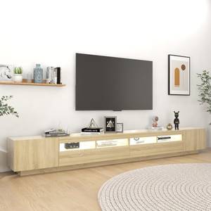 TV-Schrank mit LED-Leuchten D424 Eiche Sonoma Dekor