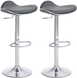 Tabouret de bar Shanghai Lot de 2 Gris