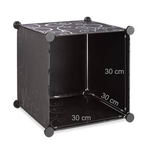 Étagère cubes rangement 15 casiers Noir