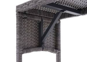 Poly-Rattan Sitzbank G16 Grau