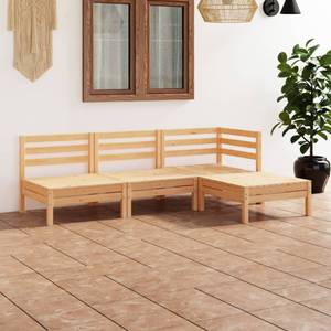 Mobilier de jardin (lot de 4) 3010500 Marron - Bois massif - Bois/Imitation - 64 x 29 x 64 cm