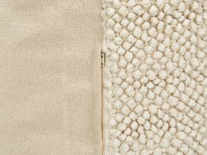 Coussin de sol JOARA Beige - Blanc - Fibres naturelles - 70 x 15 x 70 cm