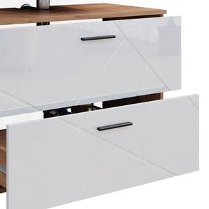 Badmöbel Set Irma 40549 Braun - Weiß - Holzwerkstoff - 80 x 58 x 41 cm