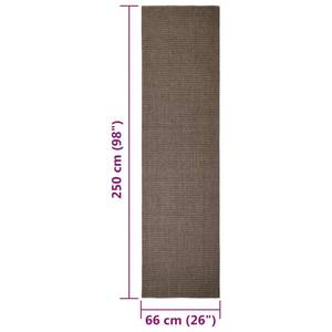 Tapis en sisal 3032244-2 66 x 250 cm