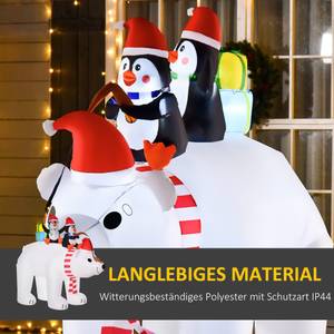 Weihnachtsdeko Pinguine 844-421V90 Textil - 113 x 206 x 227 cm