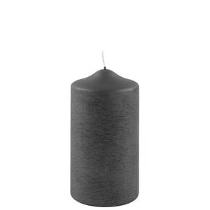 Stumpenkerze Candle Grau - 8 x 15 cm