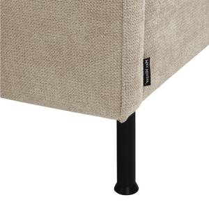 Nathan Longchair rechts mit 2,5-Sitzer Beige - Textil - Holz teilmassiv - 286 x 78 x 160 cm