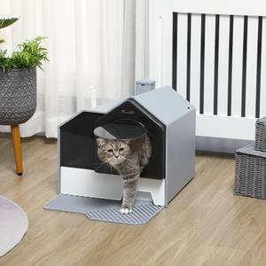 Katzentoilette D31-077V00GY Grau - Kunststoff - 45 x 42 x 47 cm