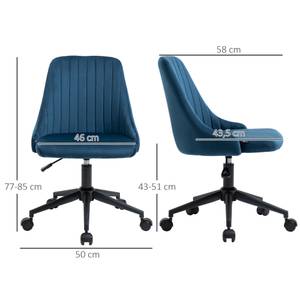 Bürostuhl 921-488BU Blau - Textil - 58 x 85 x 50 cm