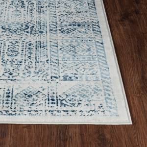 Kurzflorteppich PENZA Blau - Weiß - 200 x 275 cm