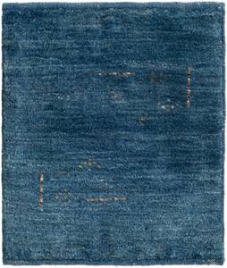 Tapis Gabbeh LVIII Bleu - Textile - 45 x 1 x 50 cm