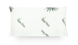 Aloe Vera Kissen Memory Foam Weiß - Textil - 40 x 15 x 80 cm
