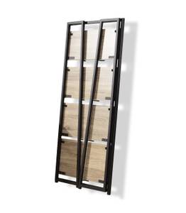 Faltbares Bücherregal 4-stufiges Schwarz - Holzwerkstoff - 32 x 135 x 64 cm