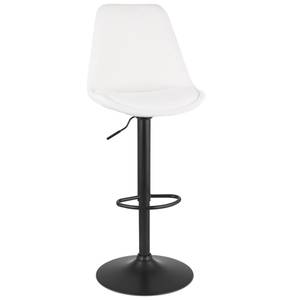 Tabouret De Bar ROSITA Blanc - Métal - 48 x 103 x 55 cm