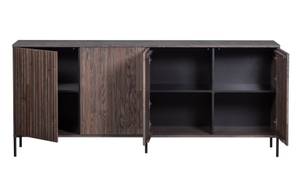 Kommode Sideboard New Gravure Braun - Massivholz - Holzart/Dekor - 200 x 85 x 44 cm