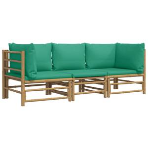 Salon de jardin 3028491-5 (lot de 3) Marron - Vert