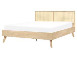 Doppelbett MONPAZIER Eiche Hell - Breite: 167 cm